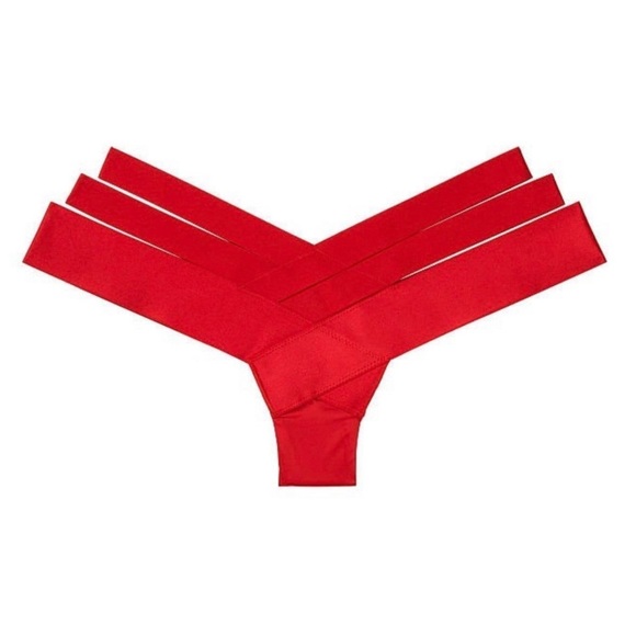 Victoria's Secret Banded Strappy THONG Cheeky Panty - Picture 3 of 6